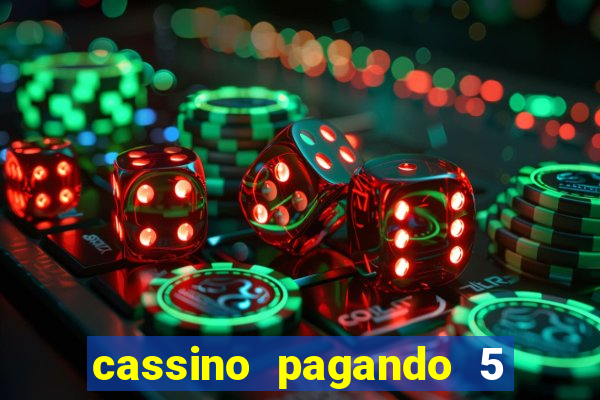 cassino pagando 5 reais no cadastro